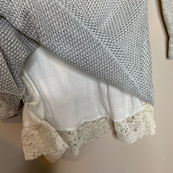 Postmark Metallic Hattie Layered Lace Sweater - Picture 4 of 5